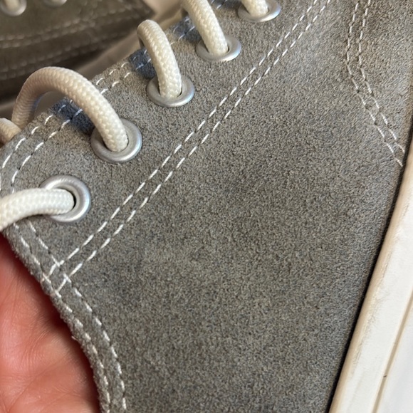 Jack Purcell Gray Suede Low Top Sneakers Converse size 9.5 - Picture 15 of 16